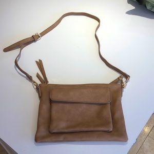 Tan crossbody bag